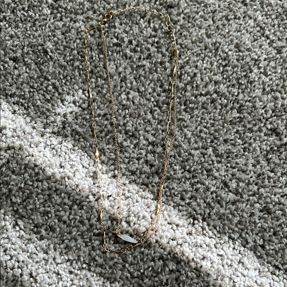 Gold Textured Necklace